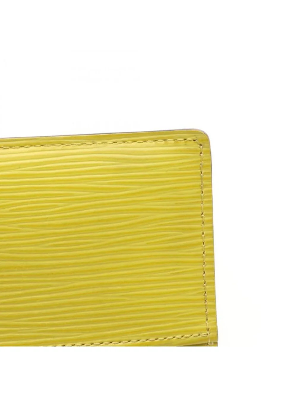 Louis Vuitton Card Case Holder Saanpur Epi Jaune Cedra Leather